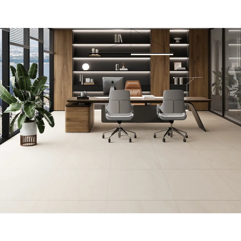 Глазурованный керамогранит Como Crema 60x60 см 1.44 м² матовый цвет бежевый Santreyd STLM-2102274 - Вид №3