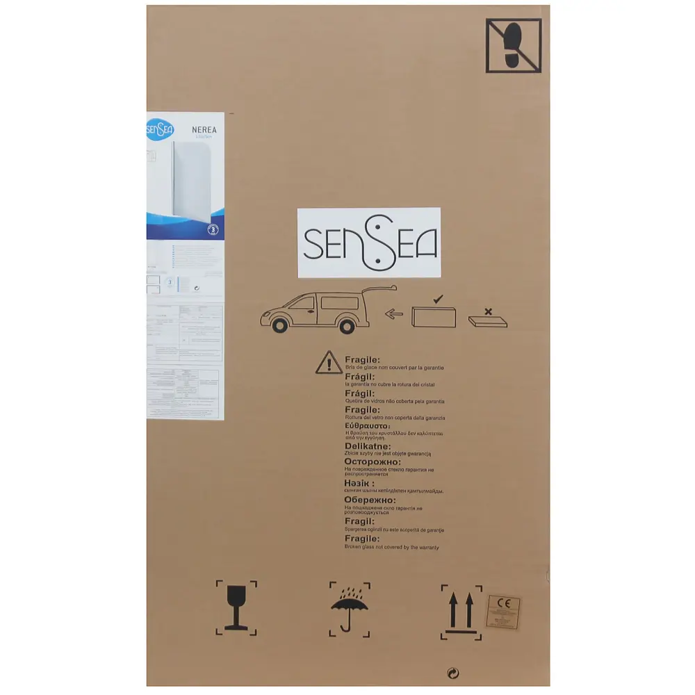 Ширма для ванны Nerea 130x76 см цвет серебристый SENSEA Без серии STLM-2062243 - Вид №3