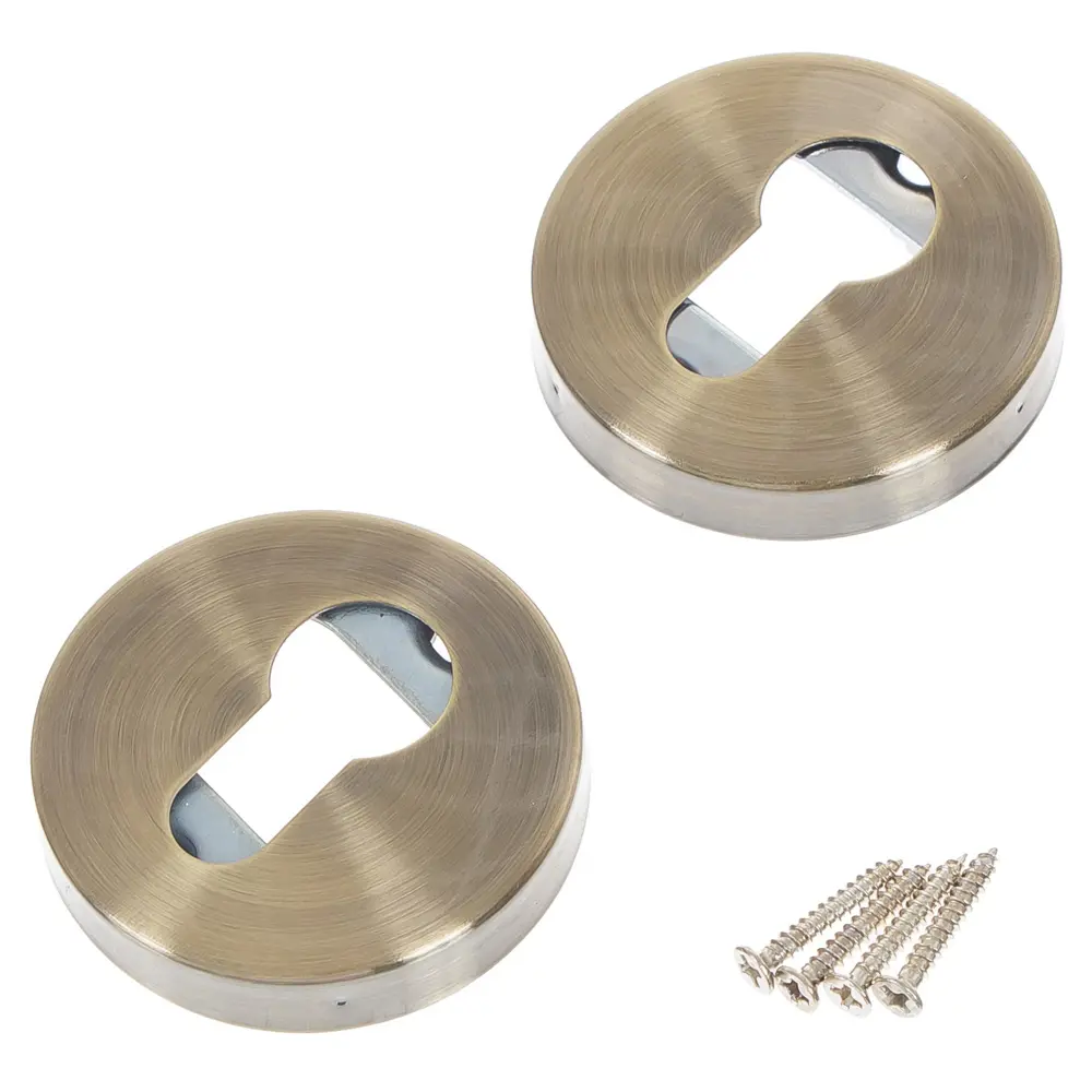 Накладка на цилиндр ASS-SC ANTIC BRONZE цвет античная бронза 2 шт. 18743558 STLM-2167898 EDSON  - Вид №1