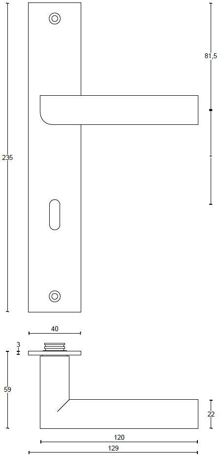 Formani Ручка из нержавеющей стали на пластине Two Pbl23p236sfc - Вид №2