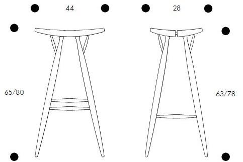 Artek Барный стул высокий деревянный Pirkka sun-id-1495157 - Вид №2