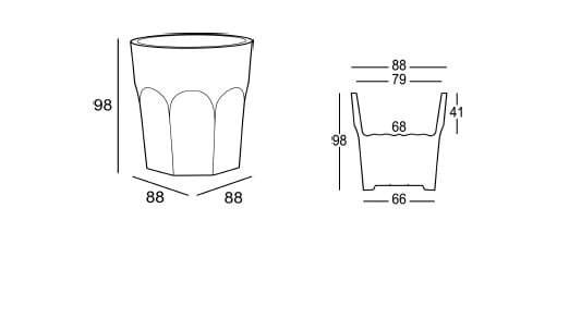 Полиэтиленовый садовый горшок PLUST Cubalibre ARCH-00057245 - Вид №1