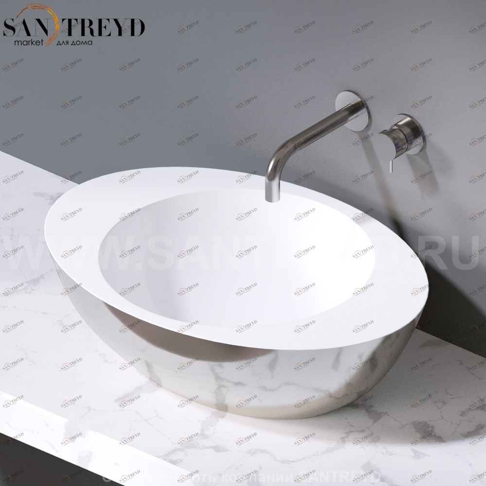 L269.251 Накладная раковина на столешницу  овальная A. e T. Italia ACCENT AeT ITALIA