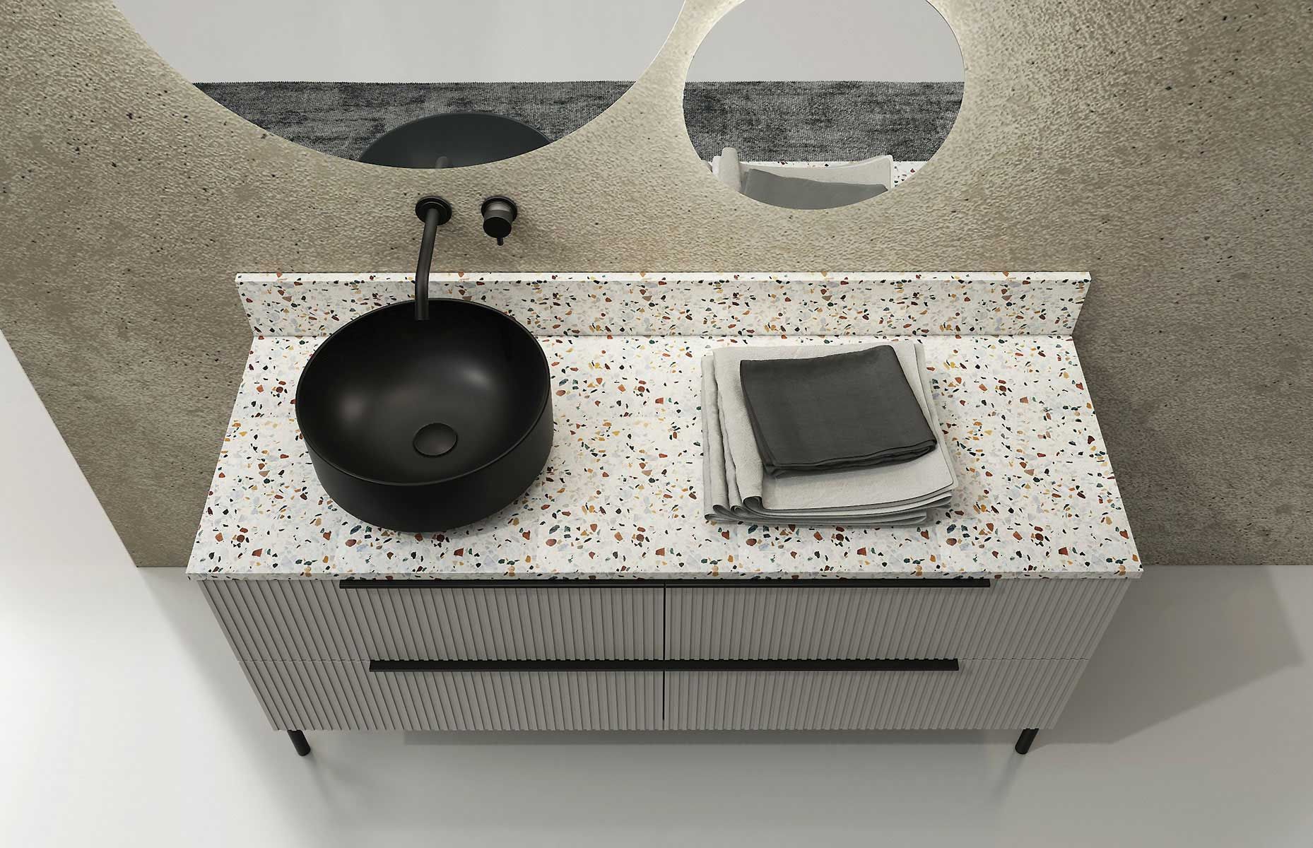 Деревянный напольный умывальник с ящиками LEGNOBAGNO Re-Stretch ARCH-00061863 - Вид №1