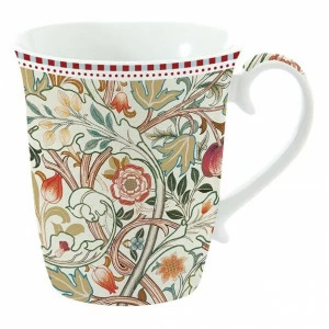 Кружка фарфоровая 0,275 л кремовая "Уильям Моррис" EASY LIFE УИЛЬЯМ МОРРИС 00-3946497 Бежевый