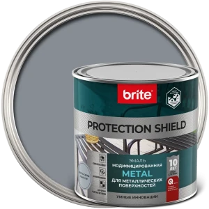 Грунт-эмаль по ржавчине Brite Protect Shield цвет серый 0.75 л