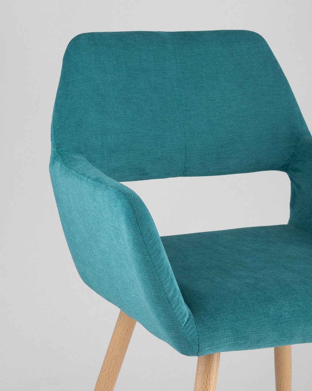 Стул с подлокотниками мягкий мятный "Кромвель" STOOL GROUP ДИЗАЙНЕРСКИЕ 00-3881958 Голубой  - Вид №6