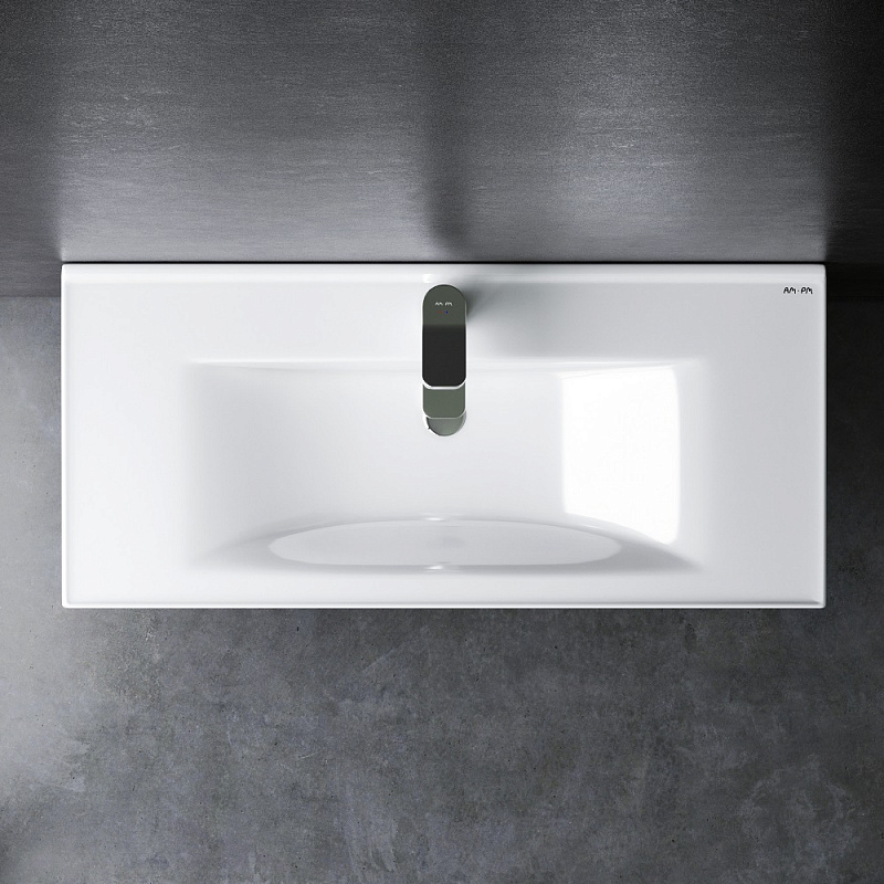 M85AWCC1002WG Раковина мебельная керамическая 100 см встроенная цвет: белый глянец AM.PM X-Joy 