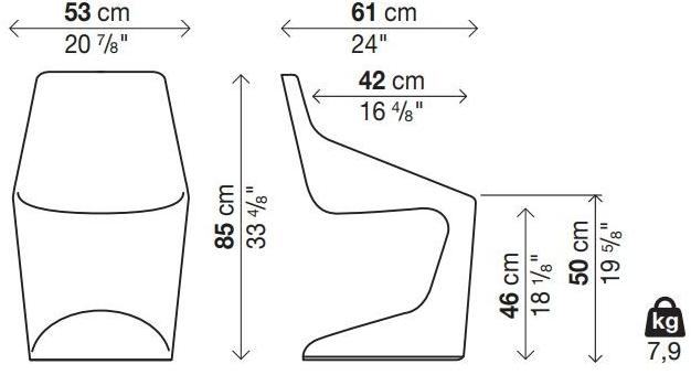 Kristalia Стул полипропиленовый sun-id-1470601 - Вид №14