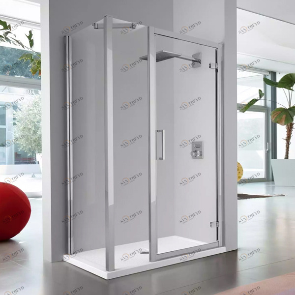 Душевой уголок 100x70 KUADRA G+1F+F Novellini KUADRA KUADGF961KKUADF661K