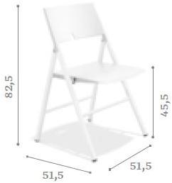 Casala Складной пластиковый стул Axa 1025/00 - Вид №5