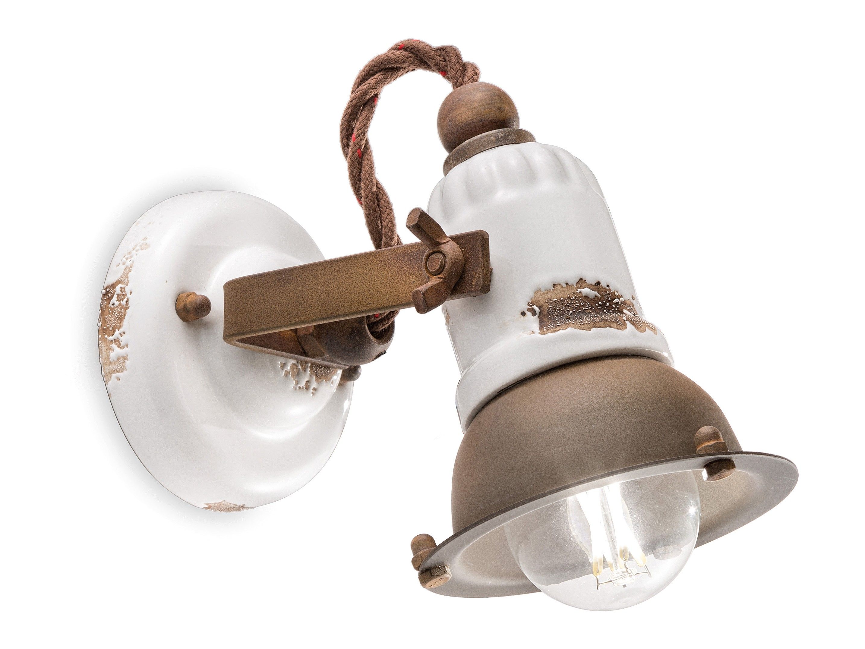 Керамический круглый поворотный настенный прожектор FERROLUCE ARCH-00139824