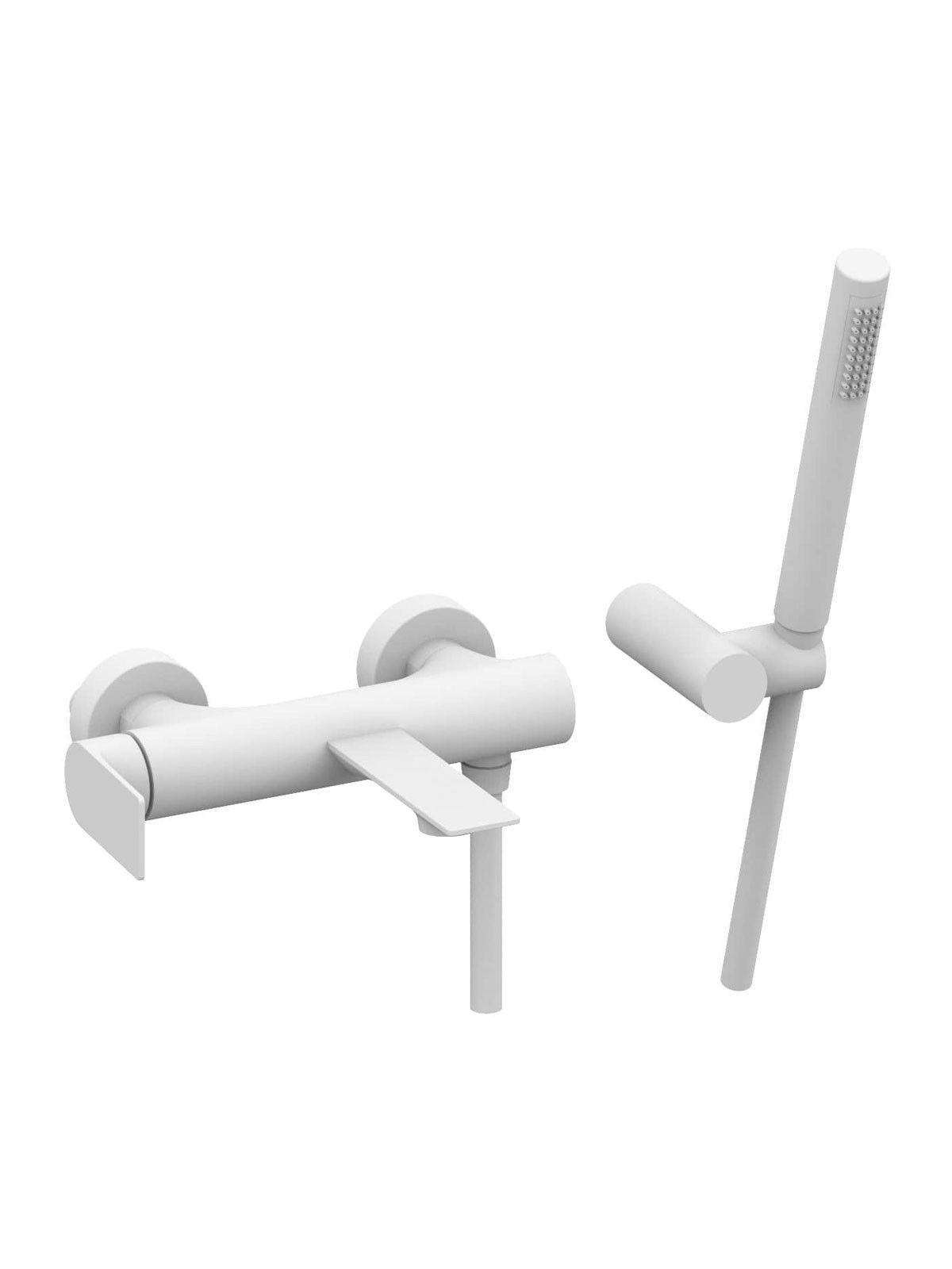 Настенный смеситель для ванны с ручным душем Rubinetterie Frattini Нарцисс ARCH-00106008 - Вид №4