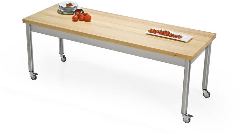 JOKODOMUS Прямоугольный деревянный стол на колесиках Auxilium 696111 - Вид №1