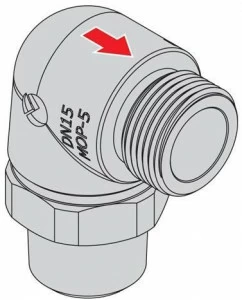 TECO Фитинг с наружной / наружной резьбой 90 ° Firebag®