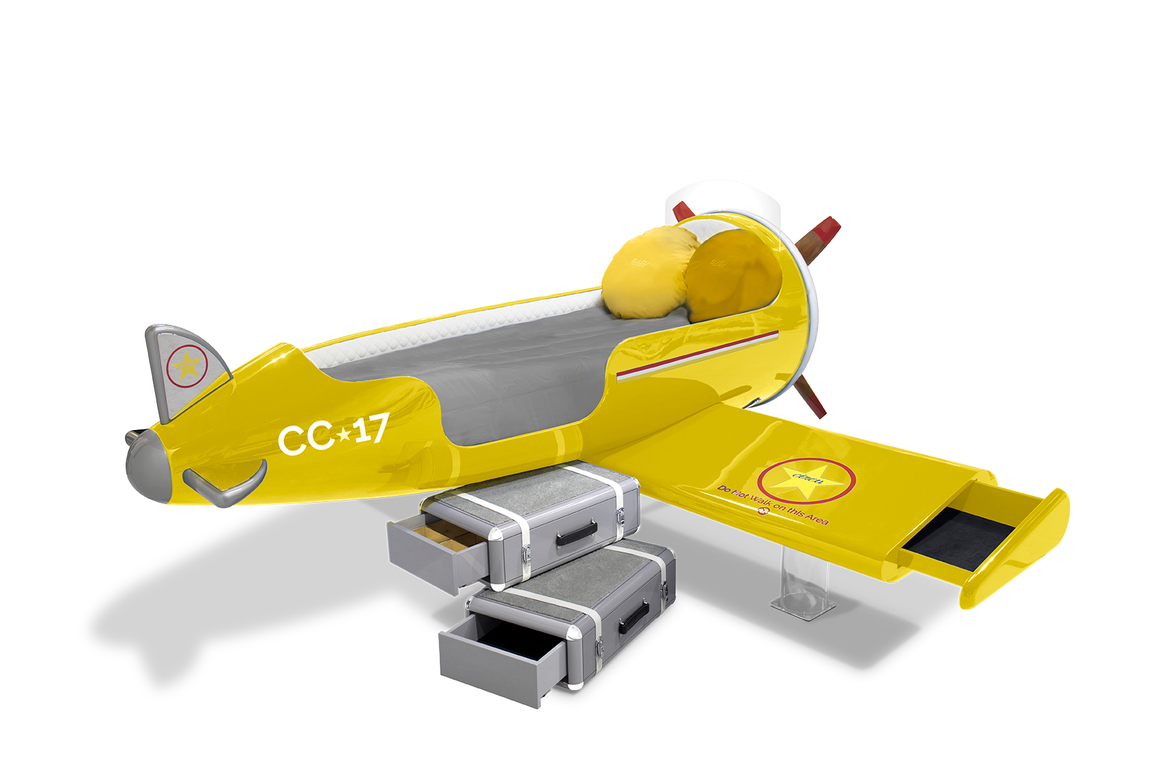 CIST18 Детская кровать самолет Sky One Circu  - Вид №5