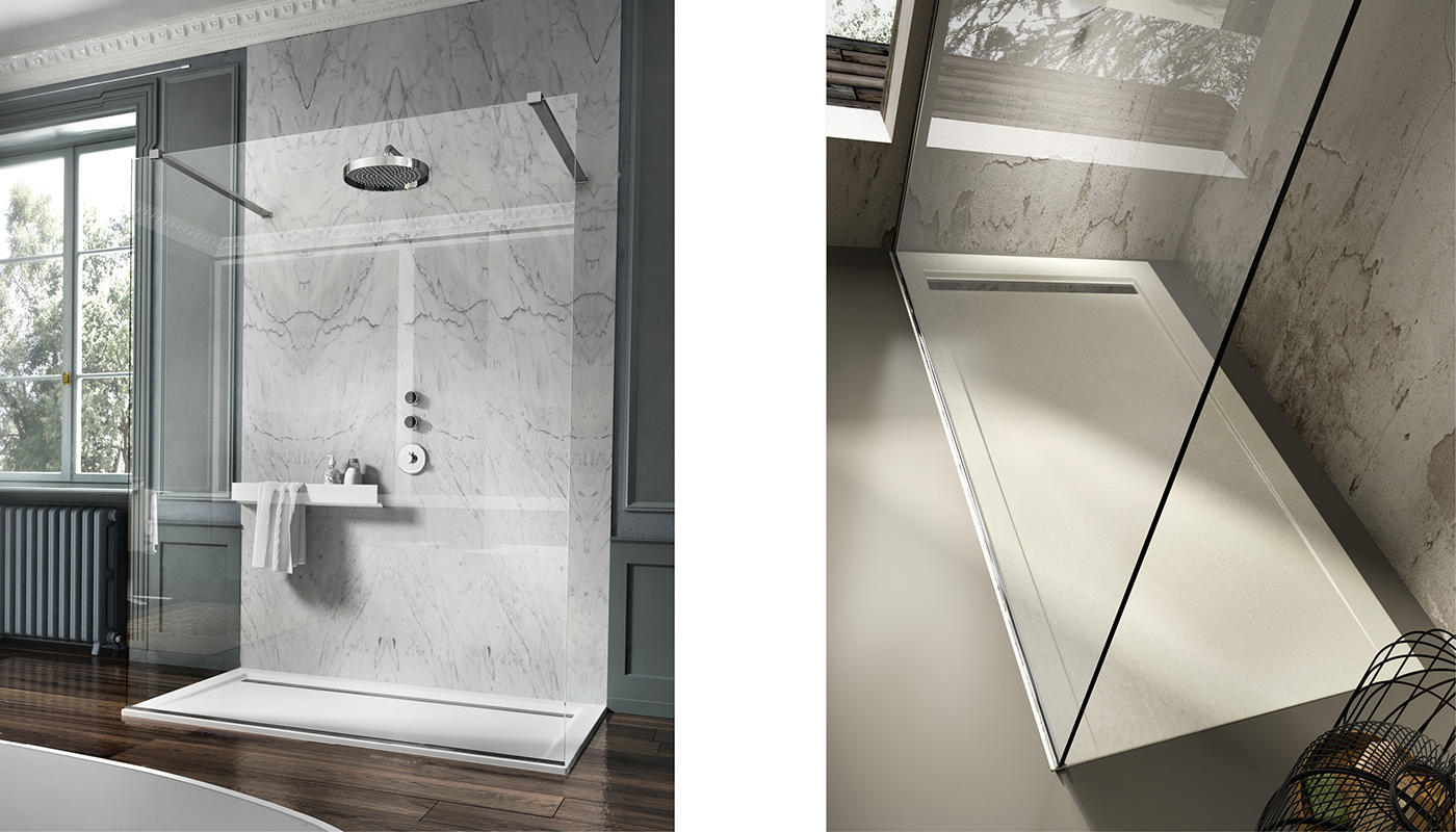 ED-ST09 Edone Душевой поддон Petra X ПЕТРА X Доступен со стальным выхлопом в стандартной комплектации или по заказу в том же цвете  - Вид №3