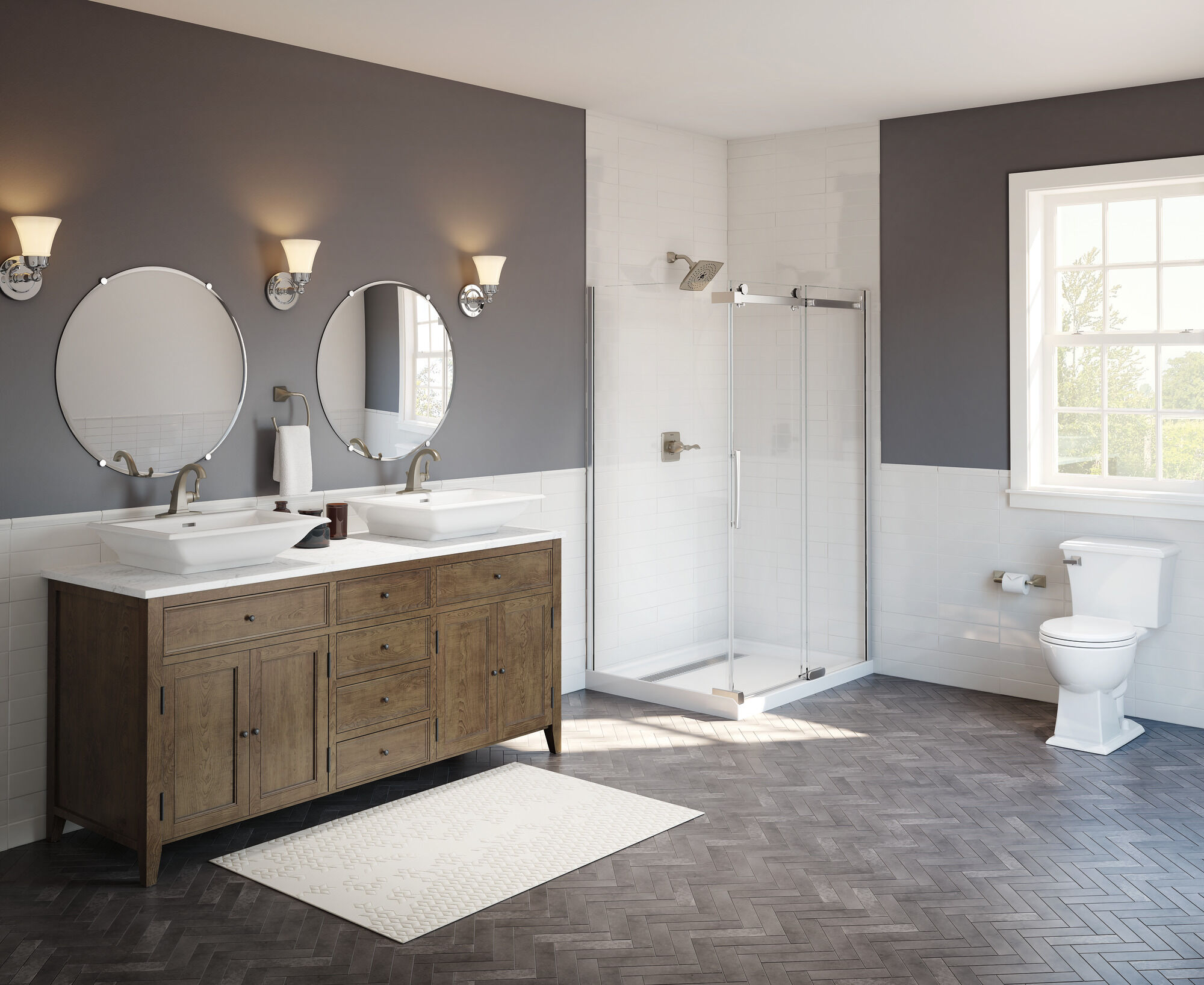 25741LF-SP Смеситель для ванной комнаты с двумя ручками Delta Faucet Everly Матовый никель Spotshield  - Вид №6