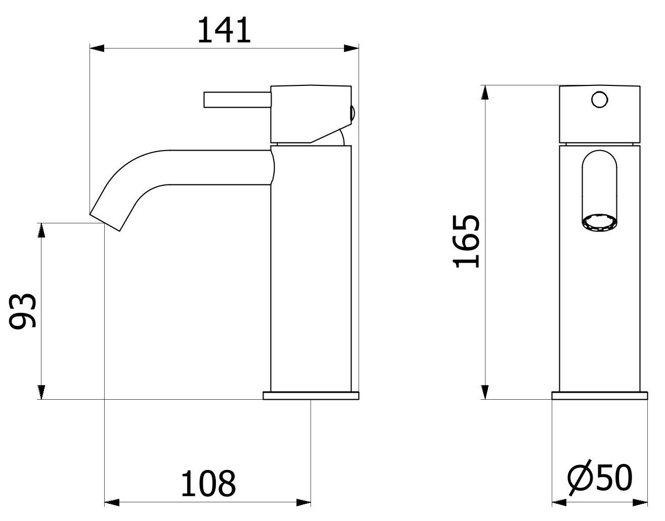 Однорычажный смеситель для раковины IB Milano Torino ARCH-00042582 - Вид №12