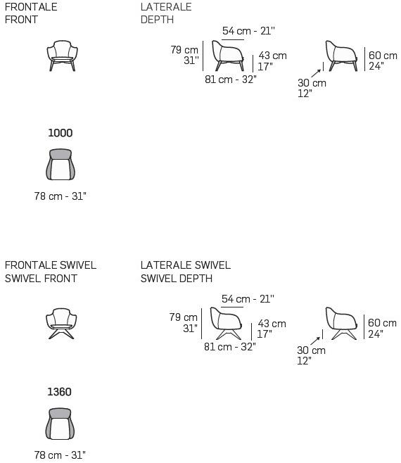 NICOLINE Кресло из ткани с подлокотниками sun-id-1500774 - Вид №6