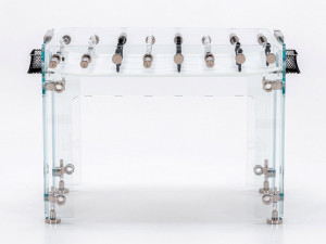 Прямоугольный Calciobalilla из закаленного стекла и Corian®