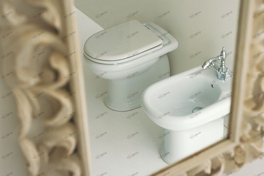 26003 Приставной унитаз напольный Зеленый Althea Ceramica Сlassic Marion Италия