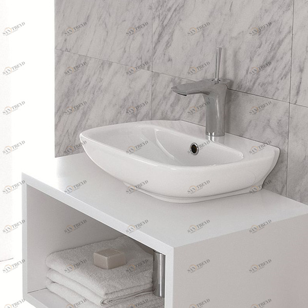 09CL Накладная раковина на столешницу  овальная Olympia Ceramica 