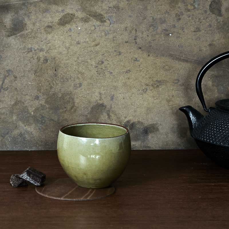 98883 BUFFALO nature подстаканник круглый, диаметр 10 см, толщина 2мм;LIND DNA  - Вид №1