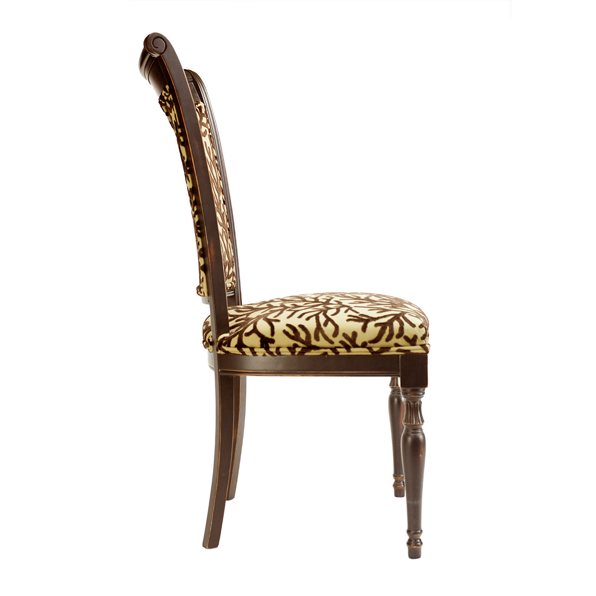 Стул обеденный с фигурными ножками Silleria от Schuller SCHULLER  247320 Коричневый  - Вид №3