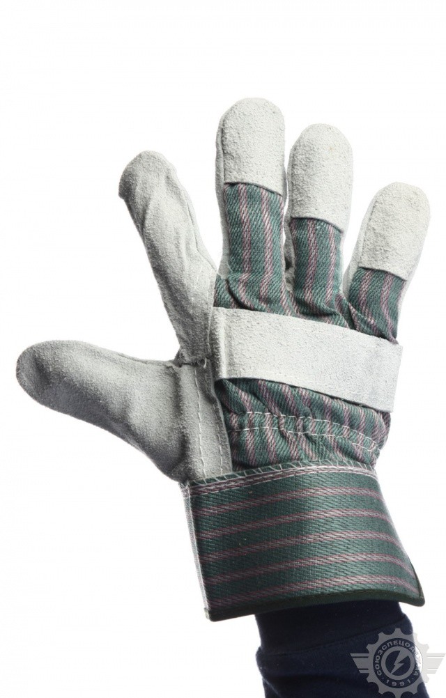 59402 Перчатки со спилком утепленные  Средства защиты рук  размер Спецодежда  - Вид №2
