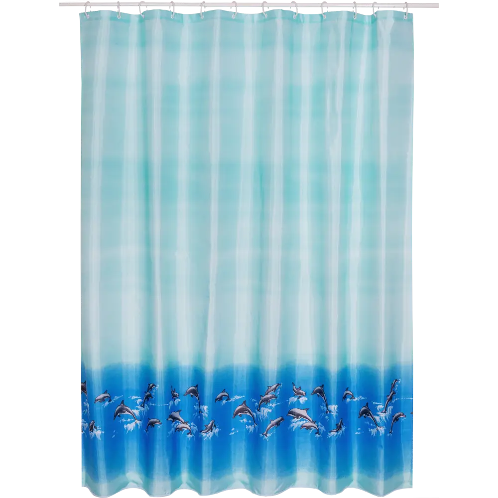 Штора для ванной комнаты «Bath Plus Dolphin Dance» 180x180 см цвет голубой 11837332 STLM-2084104 Без серии - Вид №2