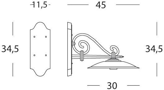 SOVIL Бра для наружного освещения из литого алюминия Antique sun-id-1450992 - Вид №6