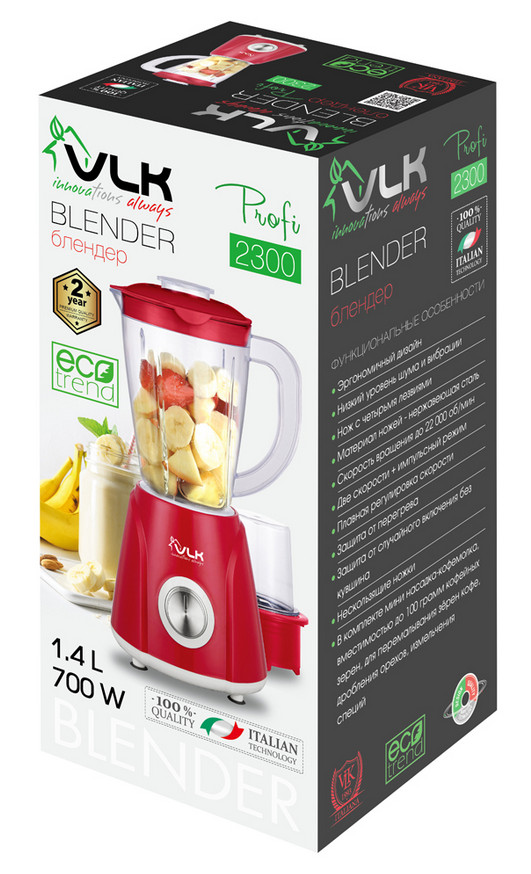 9082710 Блендер стационарный VLK PROFI 2300 красный STDN-0122001 - Вид №6