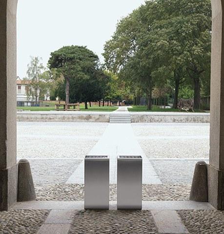 Caimi Brevetti Урна для мусора из нержавеющей стали для улицы Prisma sun-id-1429572 - Вид №5