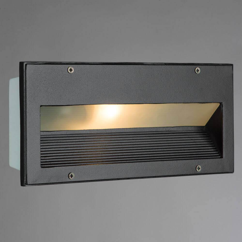 Уличный светильник прямоугольный черный Arte Lamp Brick 1BK A5158IN-1BK ARTE LAMP BRICK 00-3895589 Черный - Вид №2