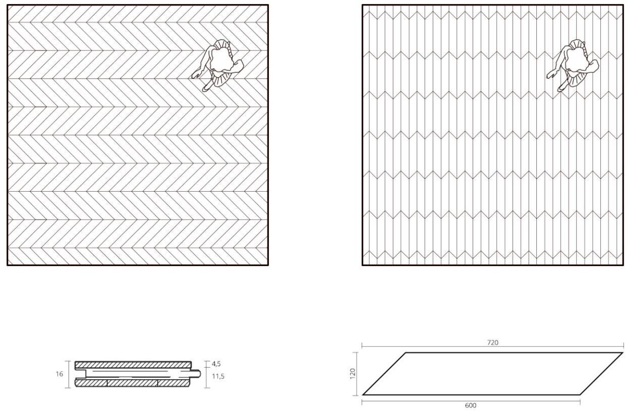 FOGLIE D'ORO Дубовый пол Chevron 45° sun-id-1374688 - Вид №1