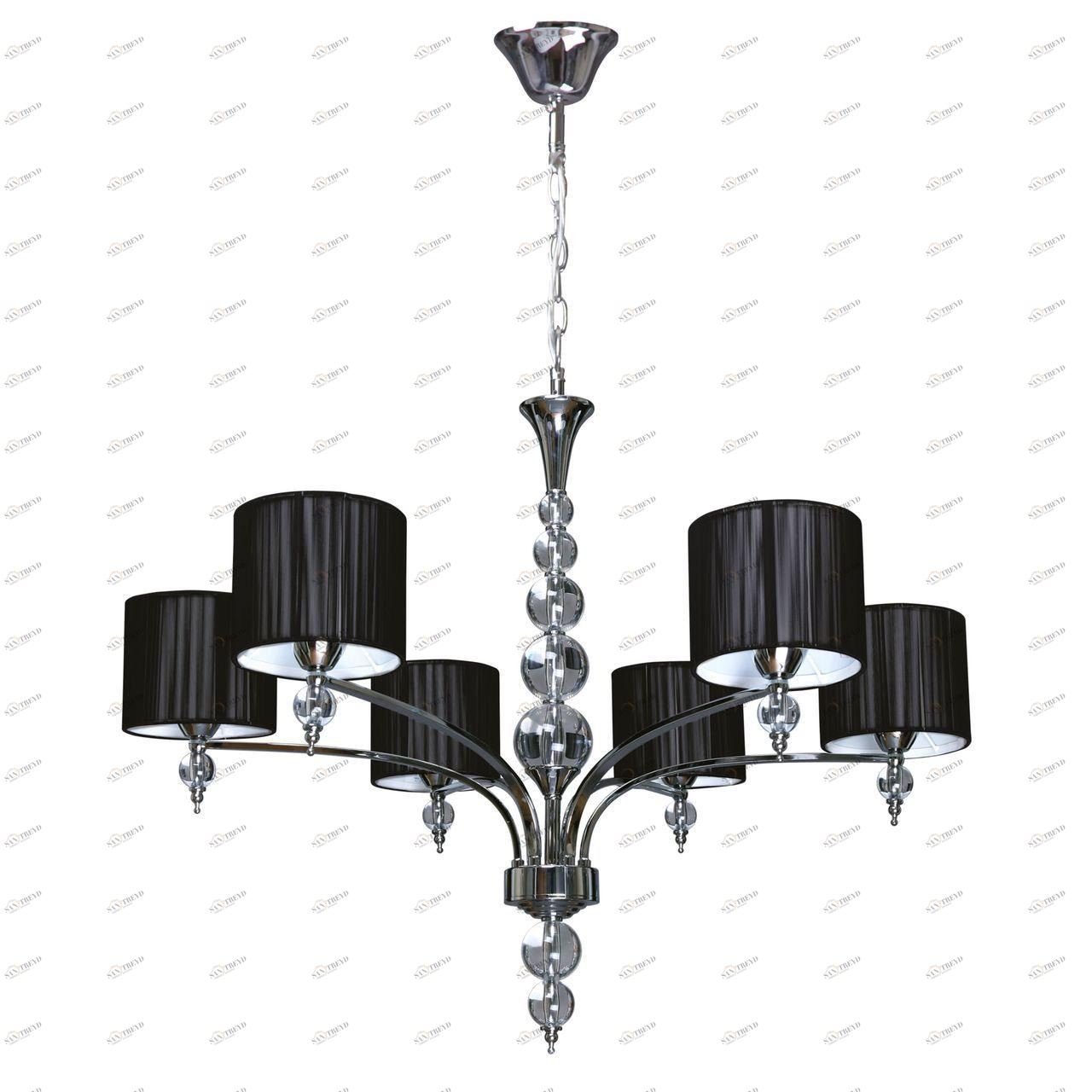 Дизайнерская подвесная люстра Spot Light Lyon 5070604 черная SPOT LIGHT ДИЗАЙНЕРСКИЕ 108269 Черный 