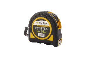 16490726 Рулетка 3 м х 16 мм, обрезиненный корпус , 131005 ULTIMA