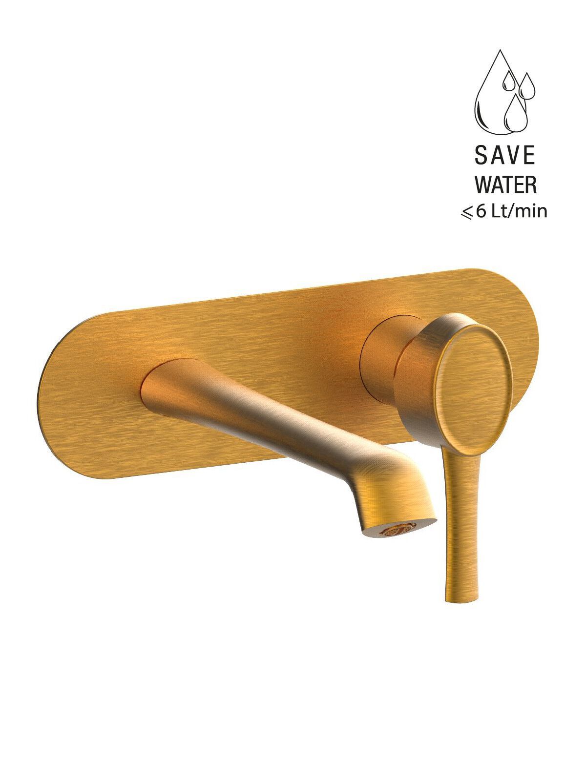 Настенный смеситель для раковины с пластиной Rubinetterie Frattini Delizia ARCH-00148927 - Вид №9