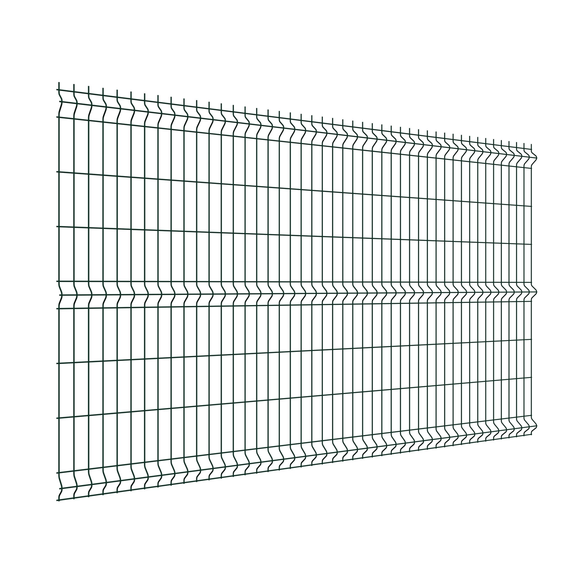 81990728 3D панель Profi для забора 1.53х2.5 м оцинкованная сталь зеленый Santreyd 