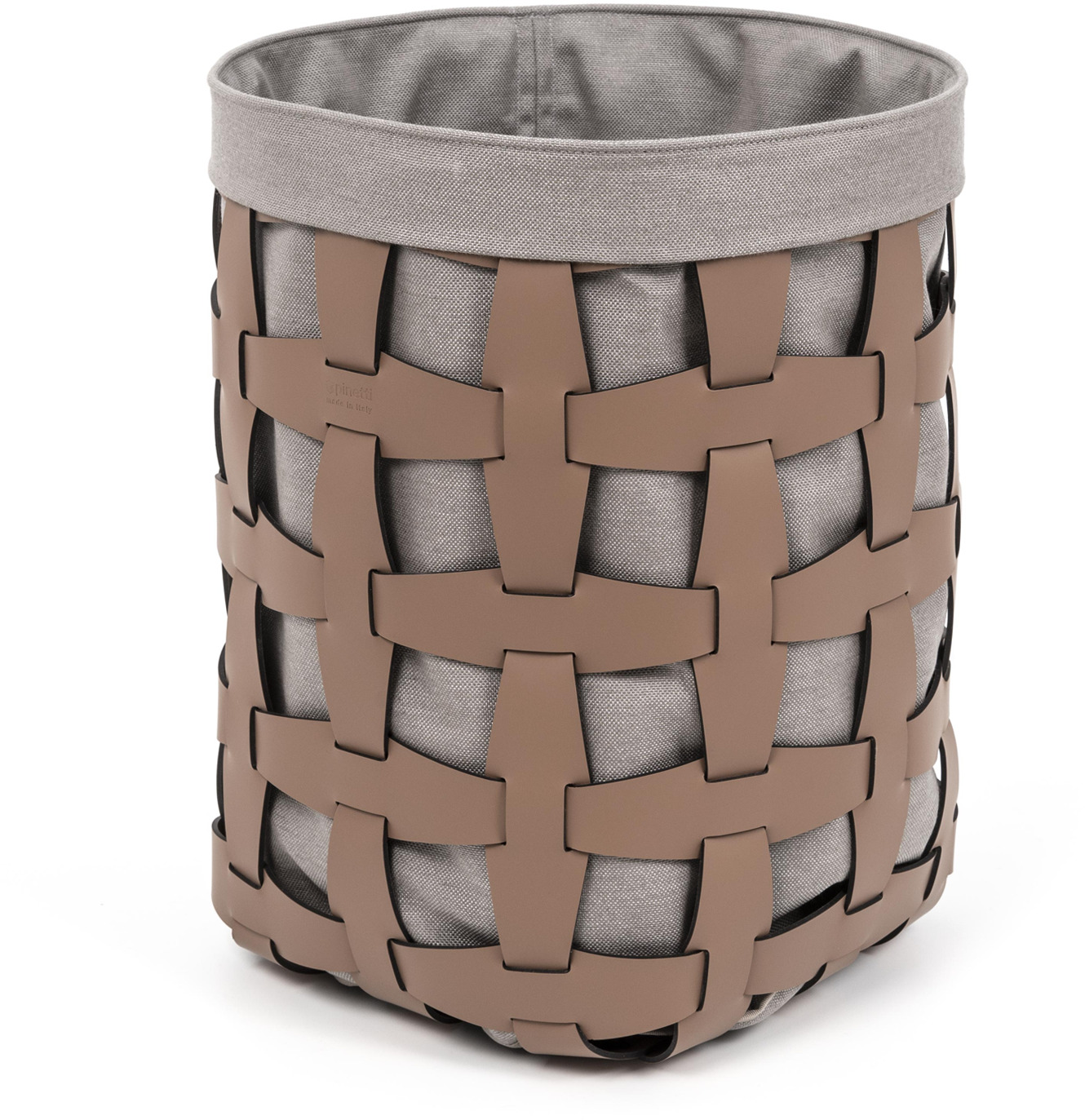 Корзина с крючком - 35X35H43,5 см / регенерированная кожа_темно-синий