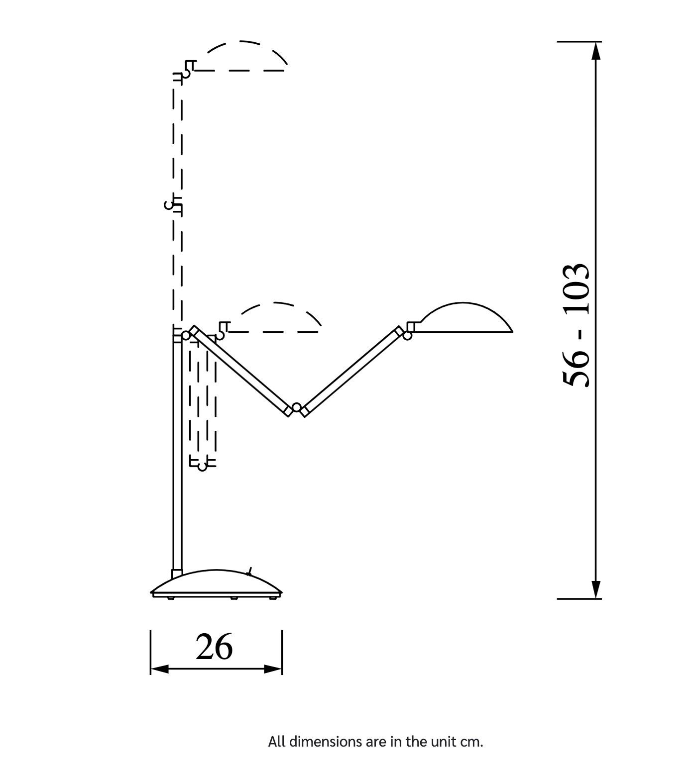 Регулируемая металлическая настольная лампа Classicon Orbis ARCH-00027030 - Вид №6