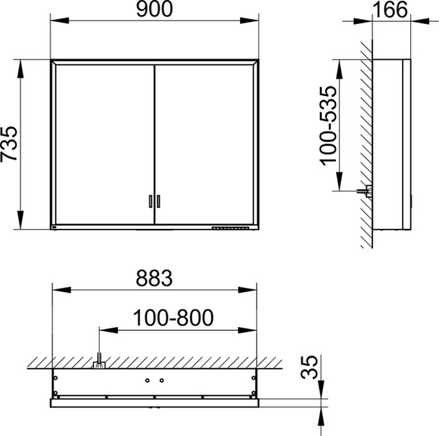 14303172303 Зеркальный шкаф KEUCO Royal Lumos - Вид №2