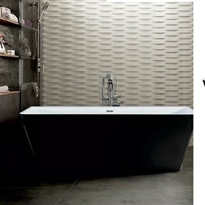 Ванна акриловая отдельностоящая Black Agate Lagard VELA