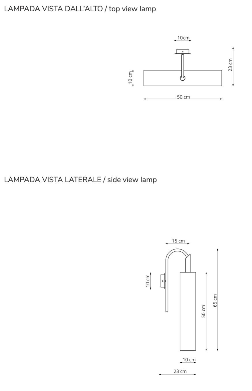 Окрашенный металлический светодиодный настенный светильник RIFLESSI Led Loop ARCH-00005517 - Вид №2