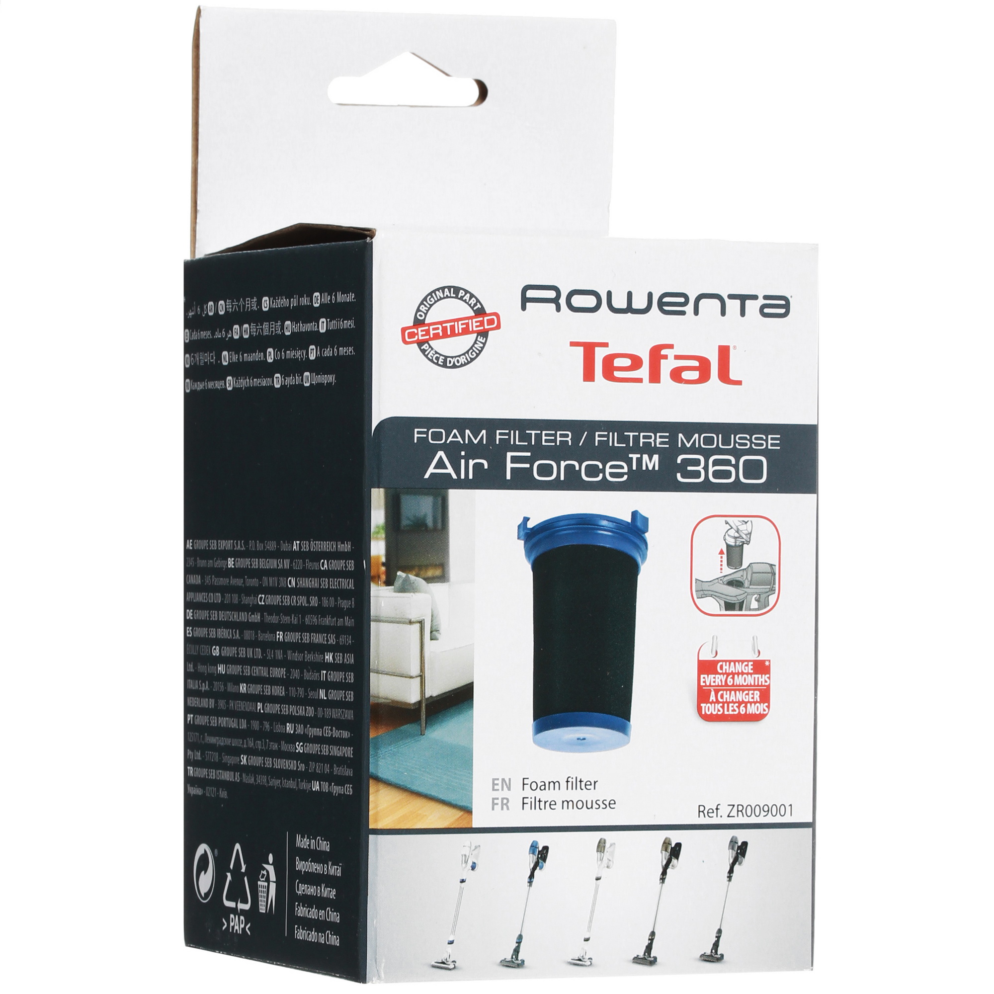 1630288 Фильтр Tefal Air Force Flex ZR009001 STDN-0020310 - Вид №2