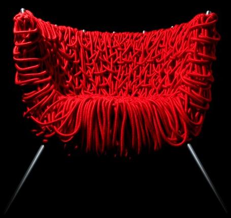 edra Стальное кресло, обитое хлопковой веревкой  Ctv010  - Вид №4