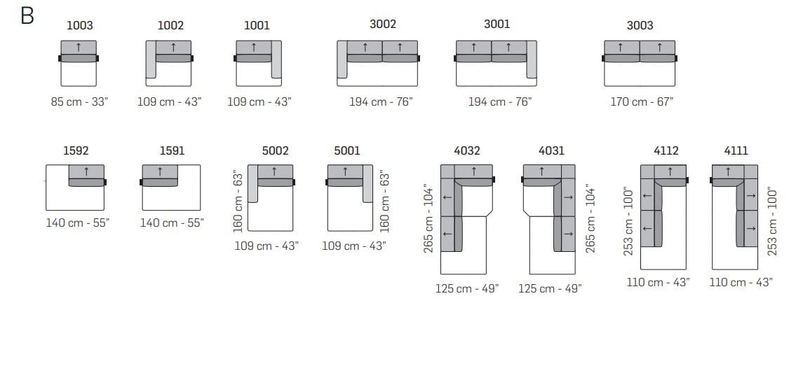 Тканевый диван с подголовником NICOLINE MOOREA ARCH-00091424 - Вид №6
