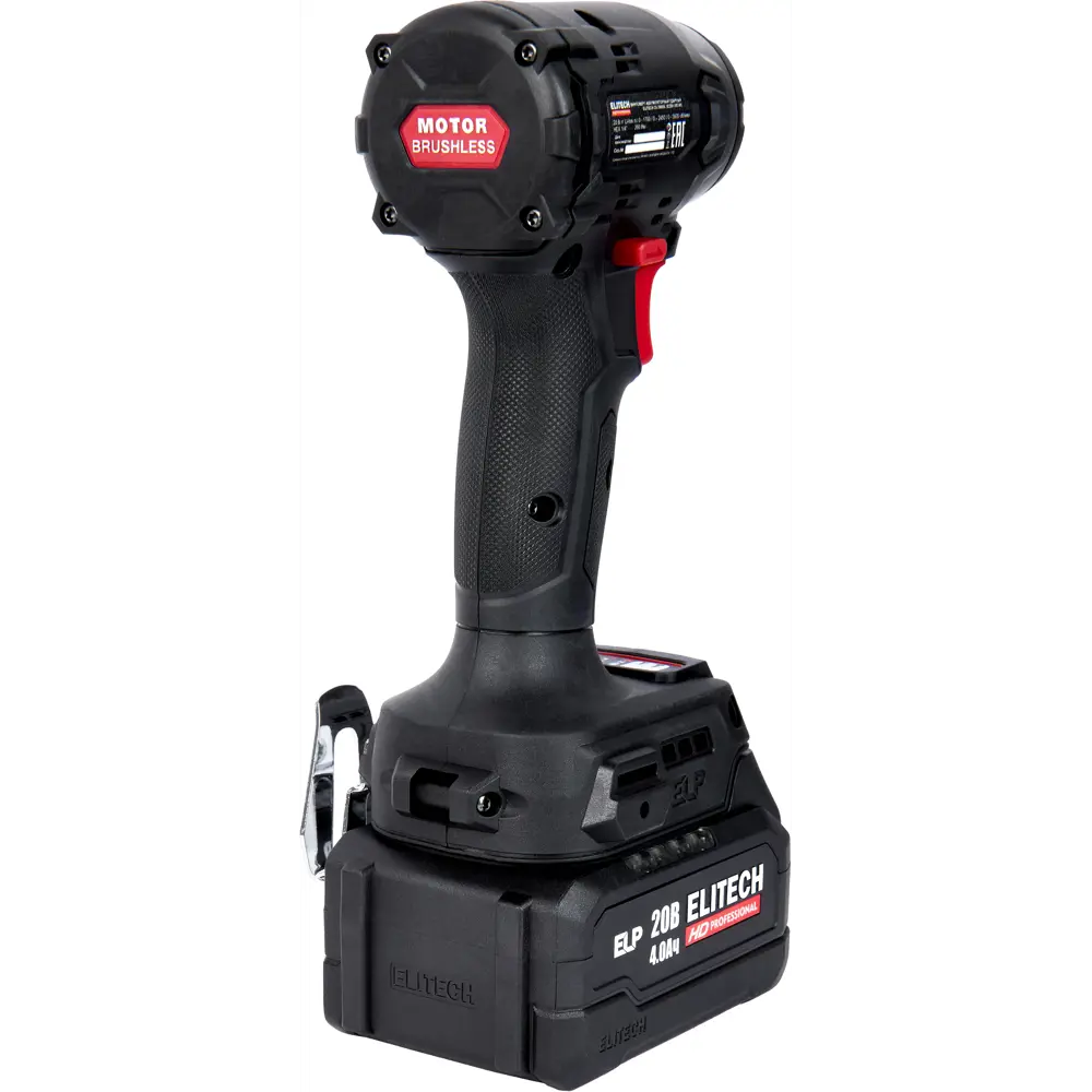 Аккумуляторный ударный шуруповерт Elitech HD CS2003SL 20В с двумя АКБ 4Ач 89399188 STLM-1347782 - Вид №1