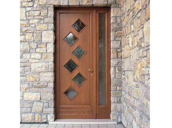 Наружная входная дверь из сосны со стеклянными панелями Carminati деревянные входные двери и двери ARCH-00126314